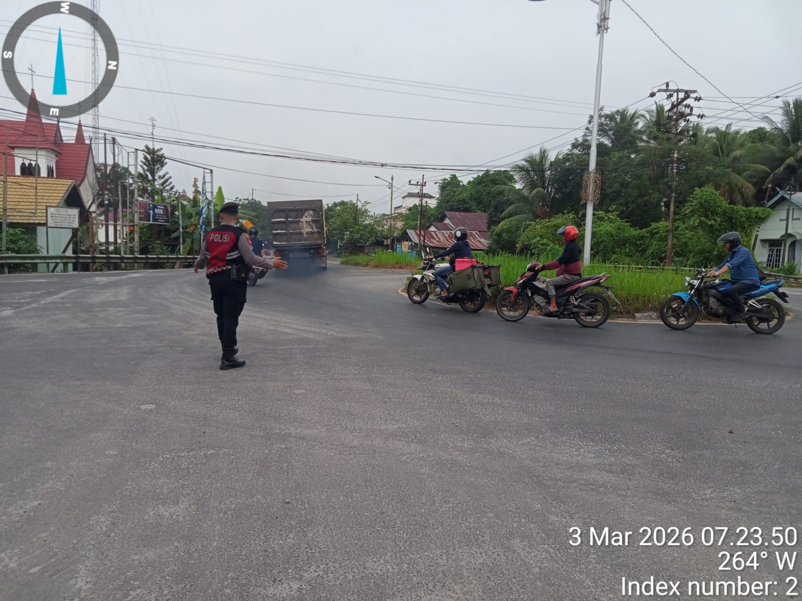 Sat Samapta Polres Katingan Laksanakan Gatur Pagi, Antisipasi Kemacetan dan Ciptakan Kamseltibcar Lantas.