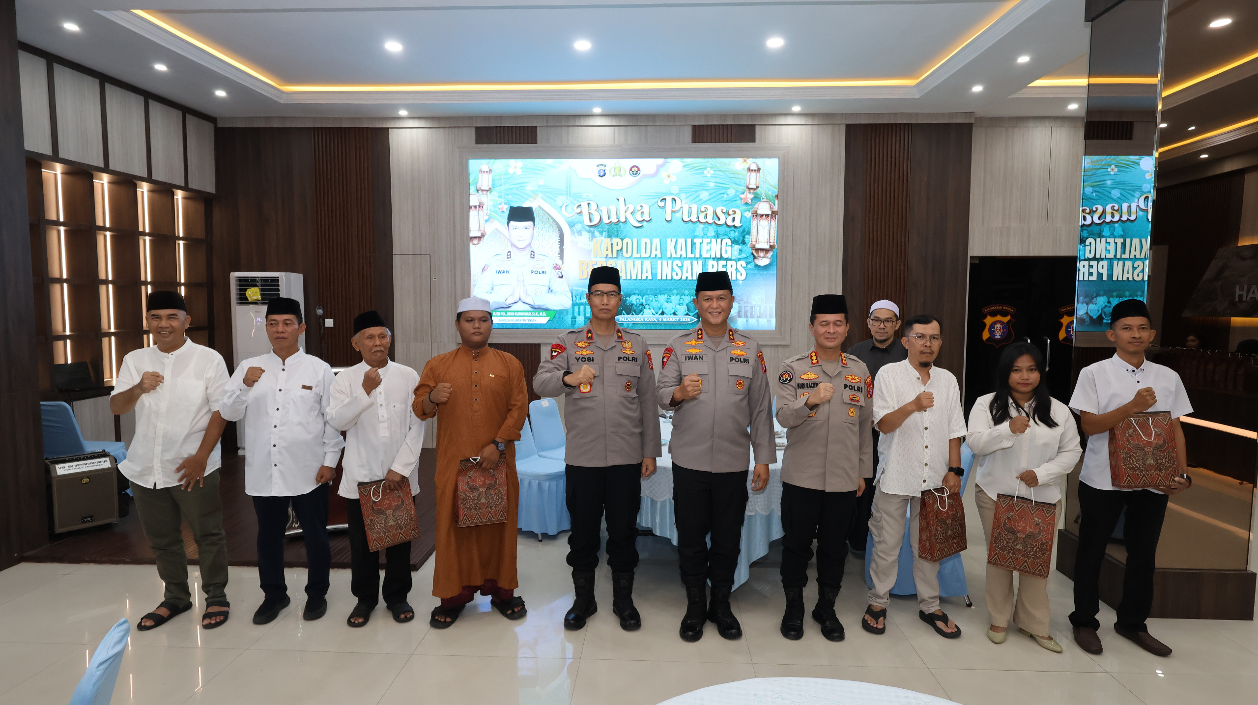 Perkuat Kemitraan, Polda Kalteng Gelar Buka Puasa Bersama Insan Pers di Palangka Raya