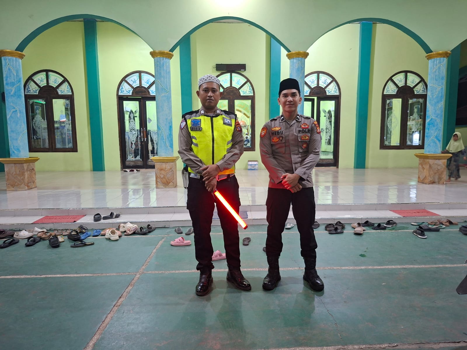 Pastikan Ibadah Aman dan Lancar, Polres Lamandau Lakukan Pengamanan Salat Tarawih