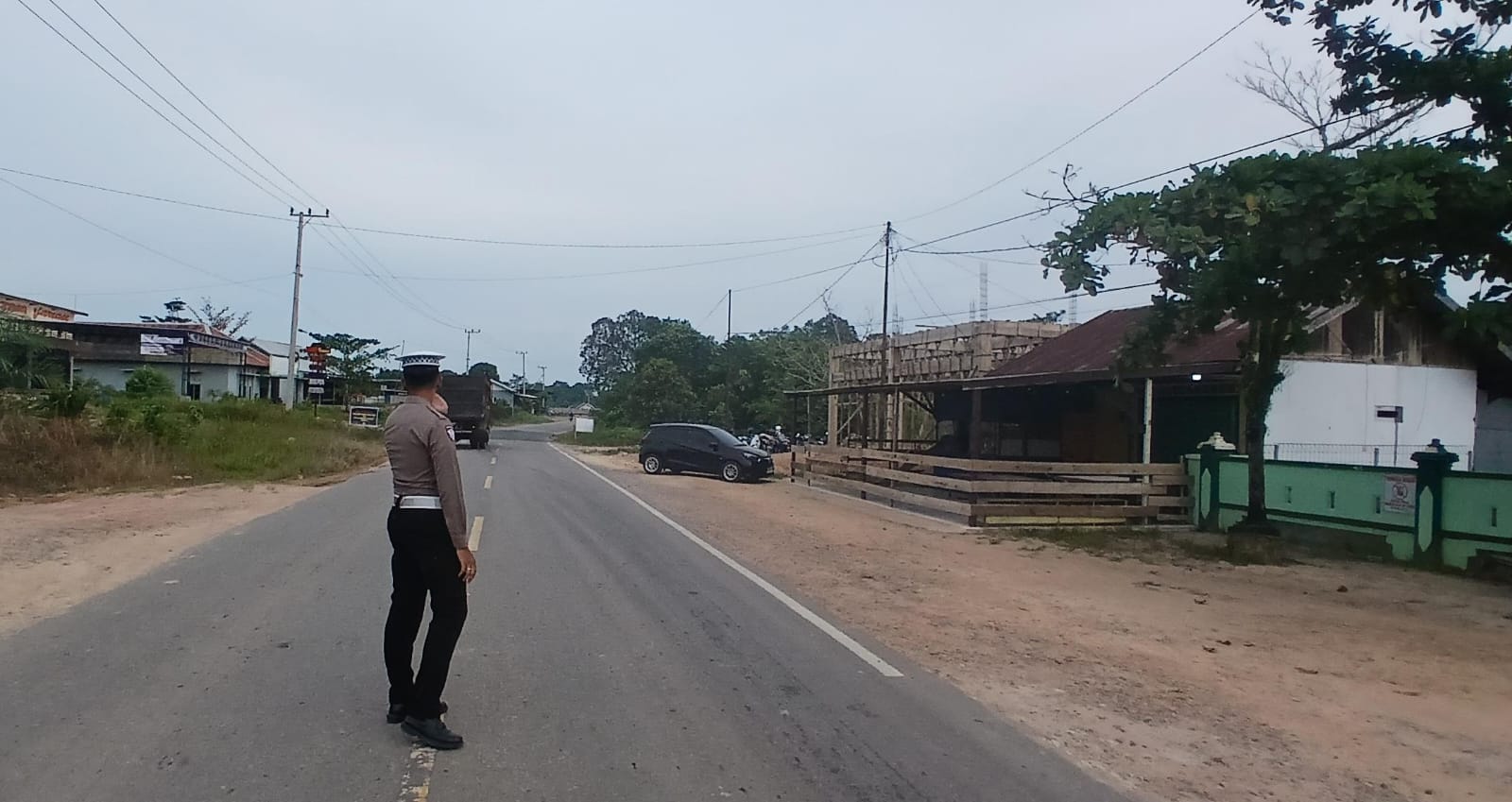 Ciptakan Kelancaran, Satlantas Polres Lamandau Atur Lalu Lintas Pagi Hari