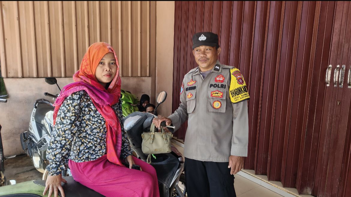 Perkuat Kamtibmas, Polsek Katingan Tengah Sambangi Warga