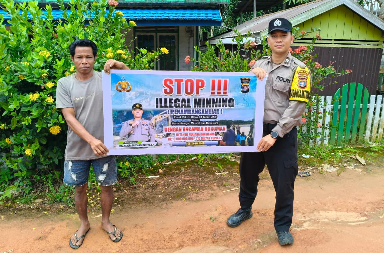 Cegah Ilegal Mining, Pers Polsek Marikit Sambangi Warga…