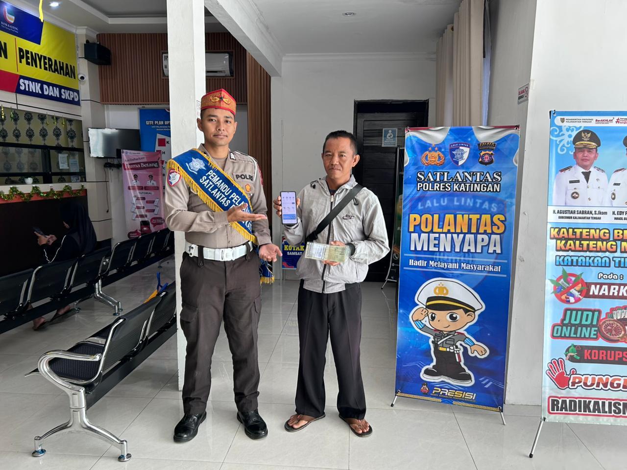 Polantas Menyapa di Samsat Kasongan, Satlantas Katingan Hadirkan Pelayanan Ramah dan Transparan