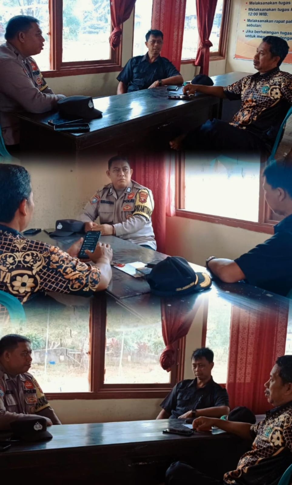 Polsek Sematu Jaya Laksanakan Sambang Kamtibmas di Desa Jangkar Prima