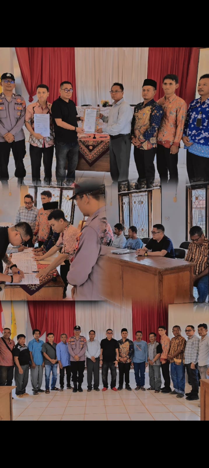 Polsubsektor Menthobi Raya Fasilitasi Mediasi Koperasi Tanah Pusaka Bersama di Desa Lubuk Hiju