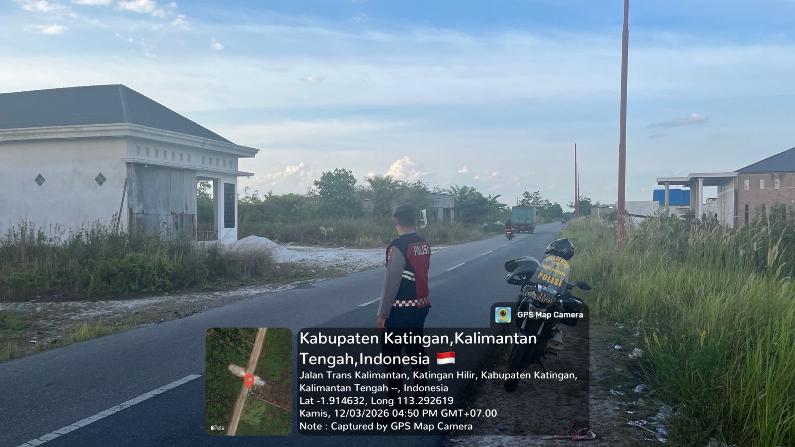 Antisipasi Balapan Liar Saat Berbuka Puasa, Personel Samapta Polres Katingan Gelar Patroli.