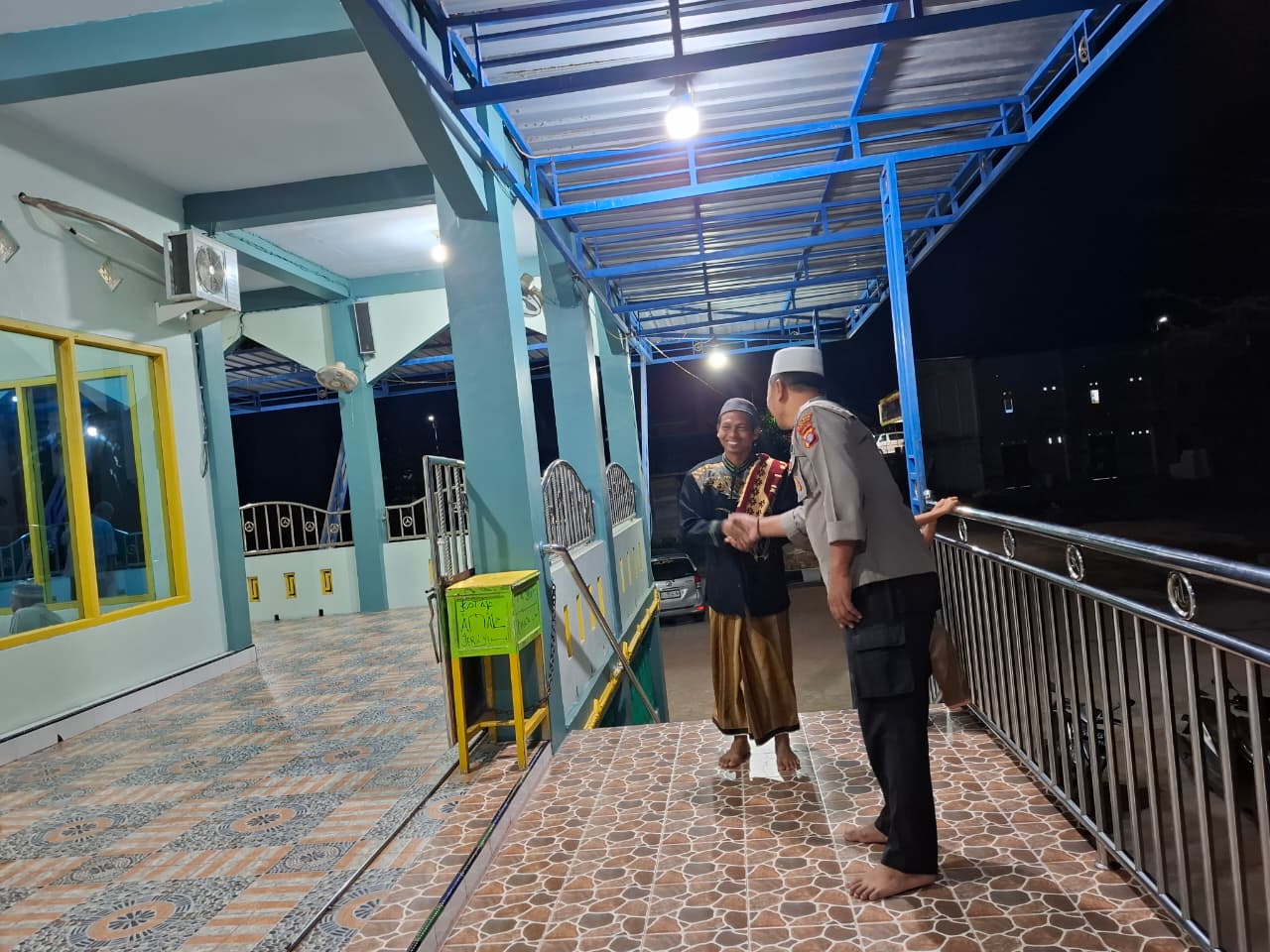 Polres Lamandau Laksanakan Pengamanan Sholat Tarawih Selama Bulan Ramadan