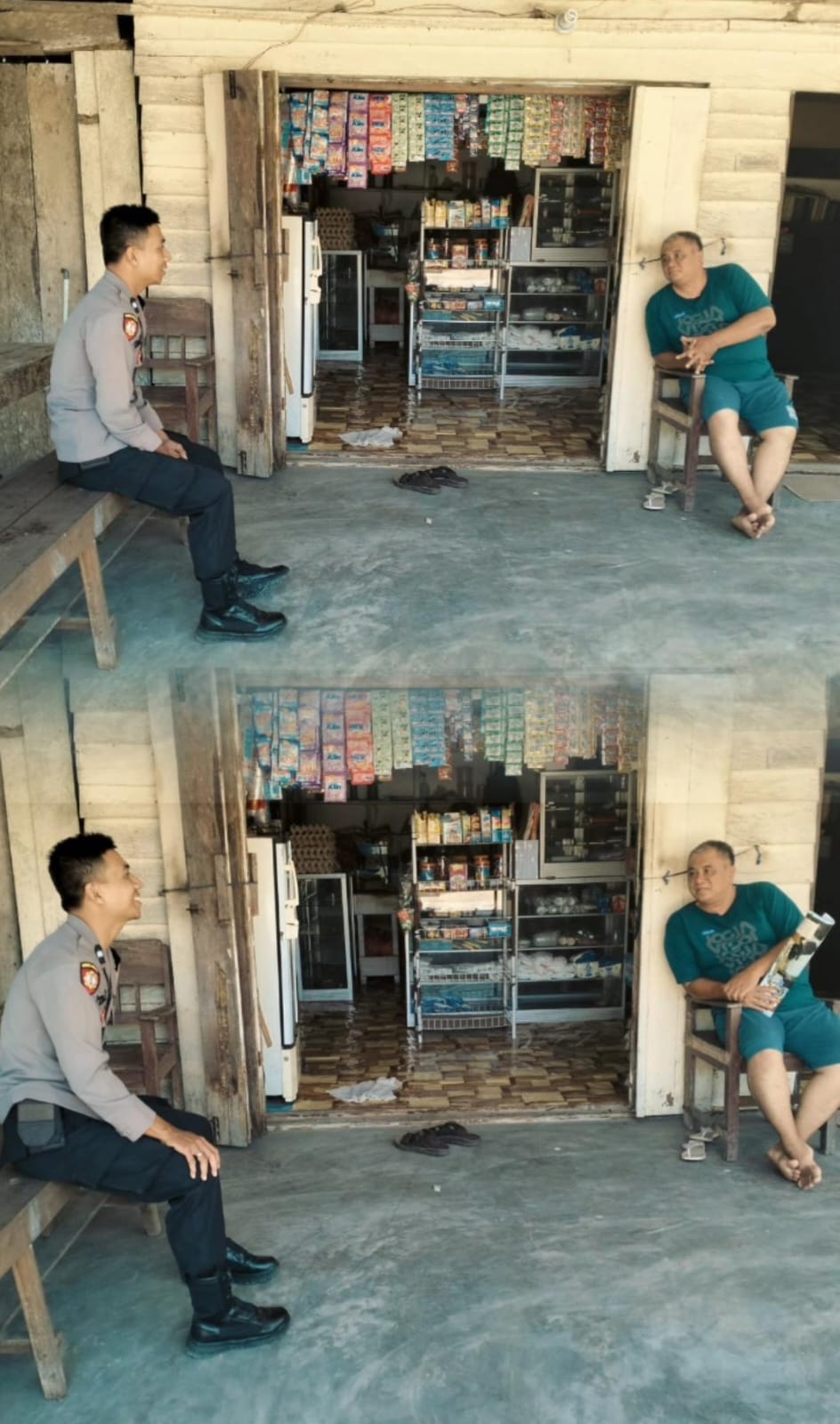 Bhabinkamtibmas Polsek Sematu Jaya Laksanakan Sambang Kamtibmas di Desa Rimba Jaya