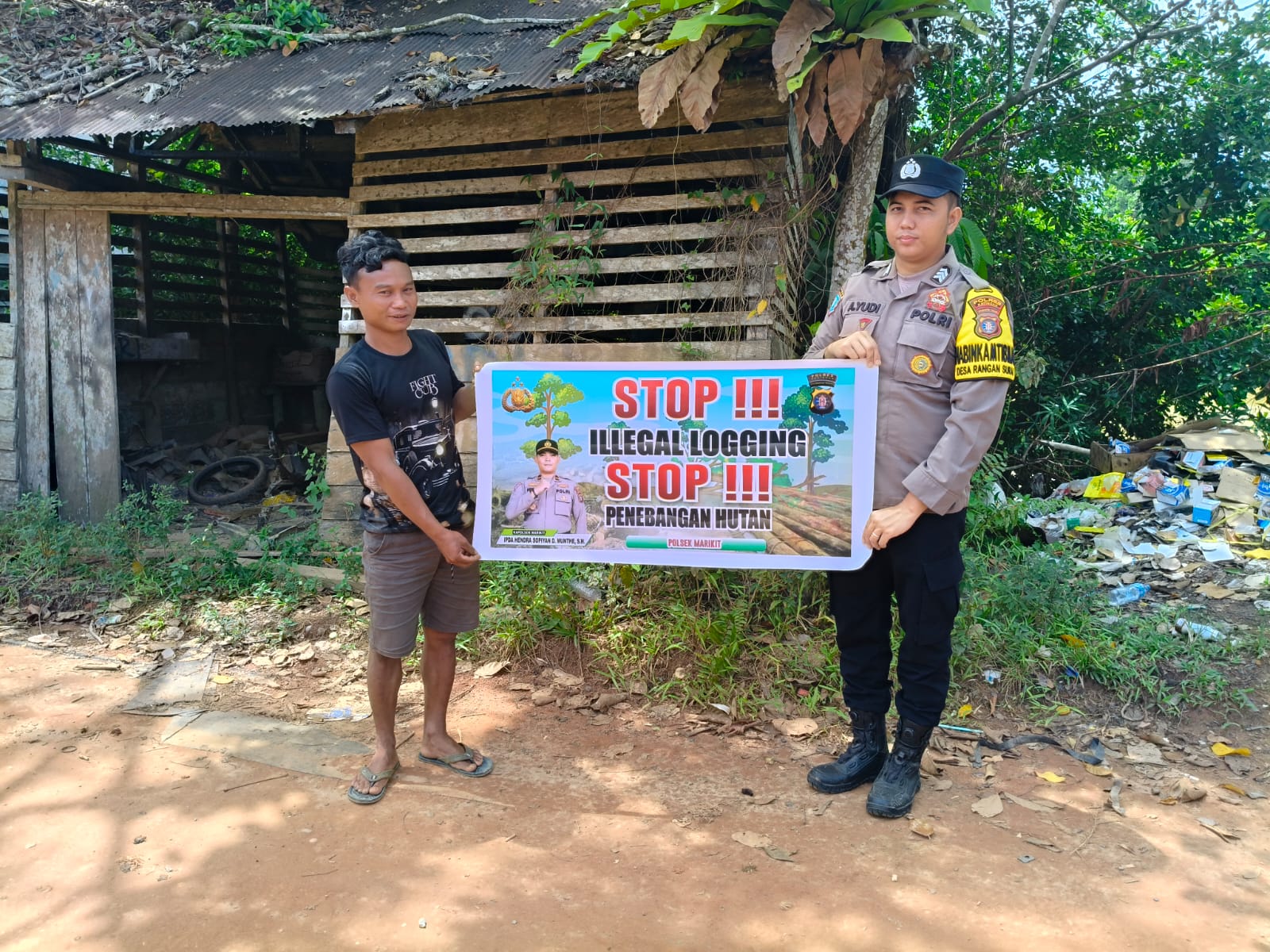 Polsek Marikit Sosialisasi Cegah Ilegal Logging…!!!