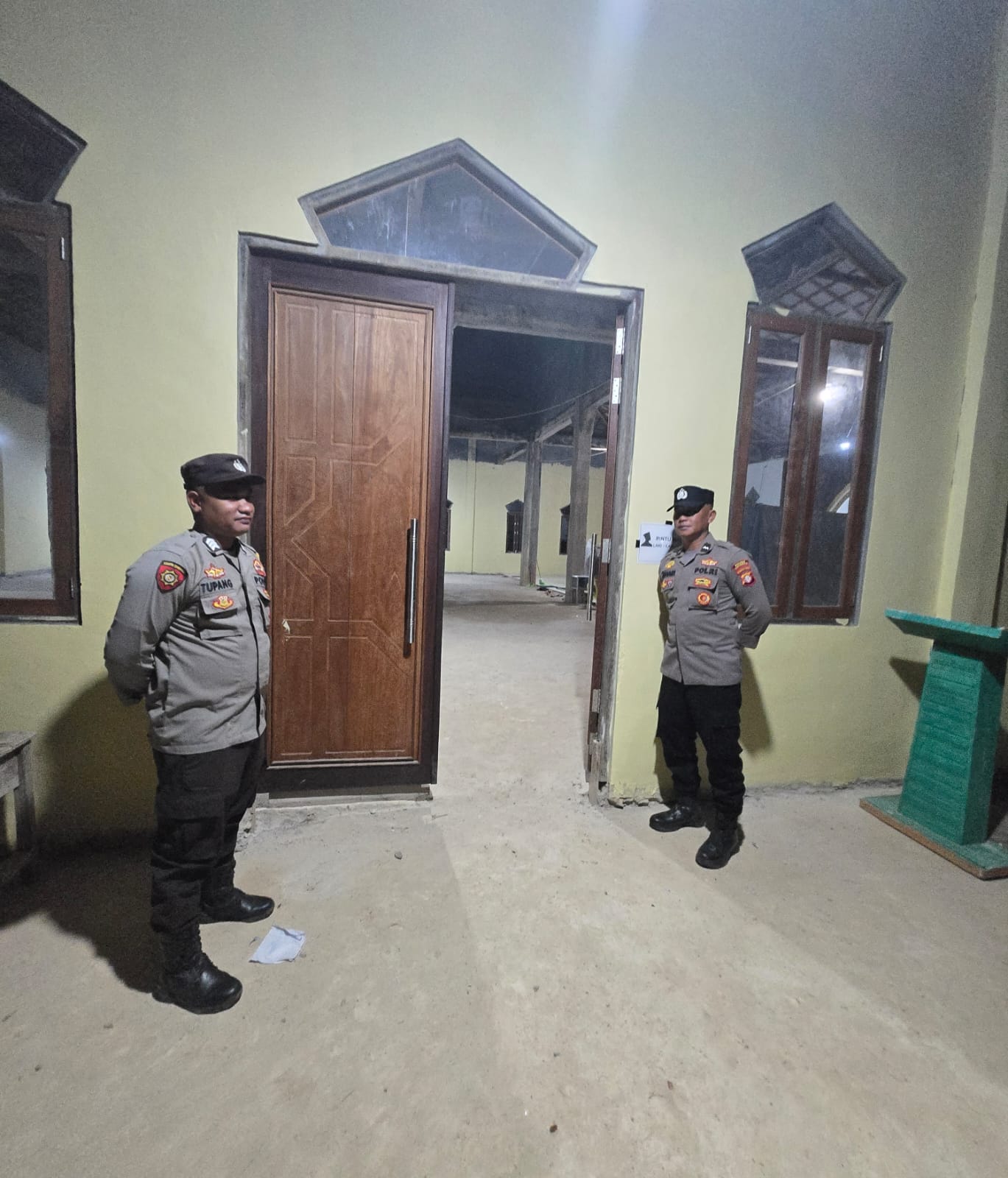 Ciptakan rasa aman selama Ramadhan 2026, Polsek Marikit Laks PAM dan Monitoring Ibadah Sholat Tarawih.