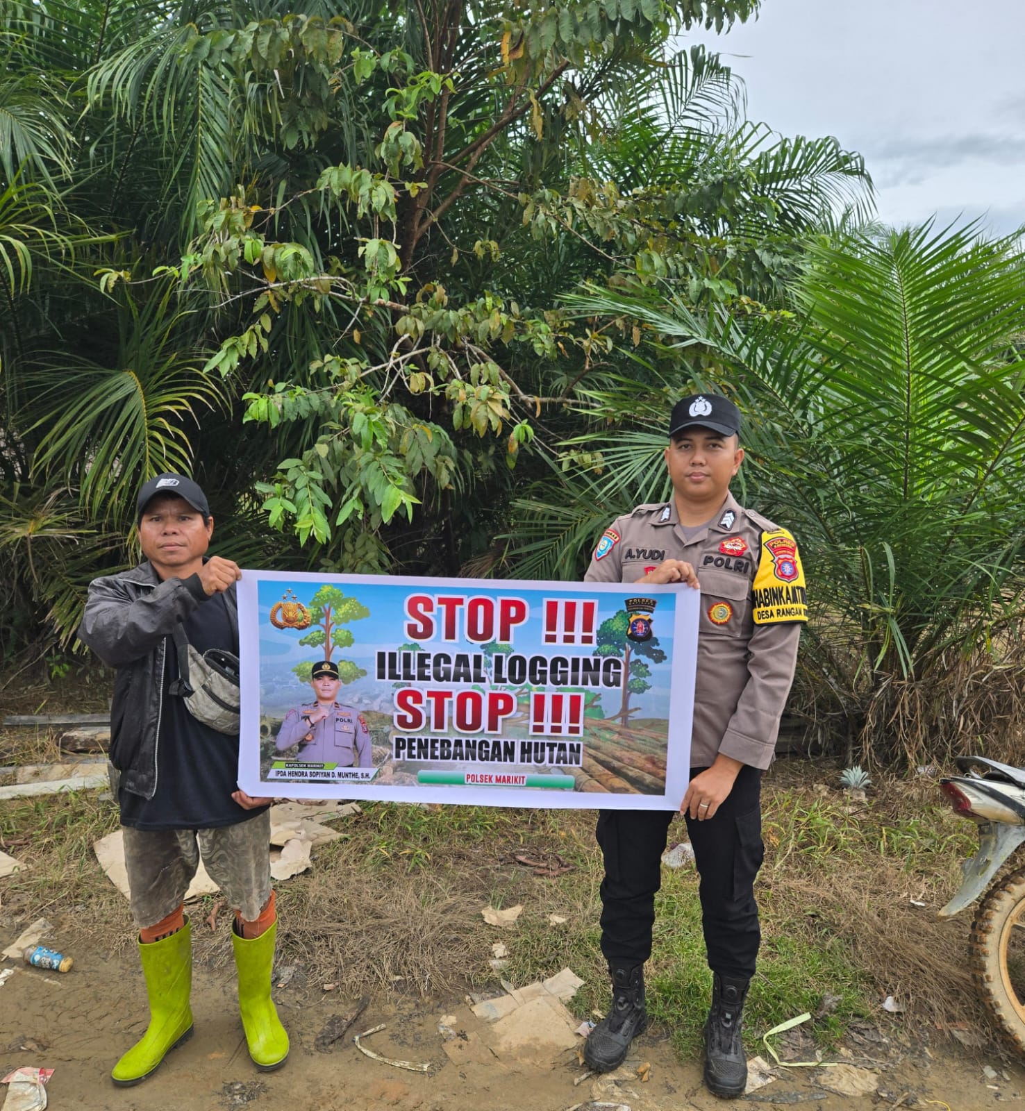 Polsek Marikit Sosialisasi Cegah Ilegal Logging…!!!
