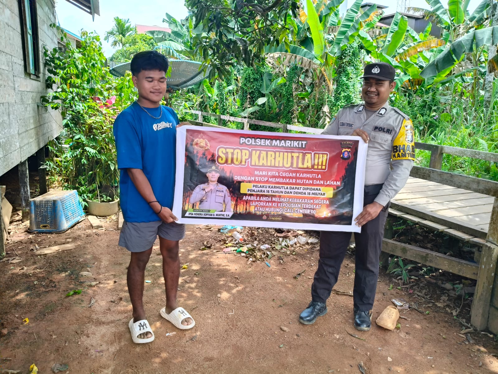 Polsek Marikit Sosialisasi Kebakaran Hutan dan Lahan (Karhutla)