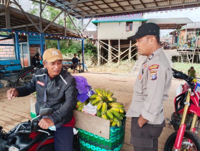 Polsek Katingan Tengah Sambang Kamtibmas