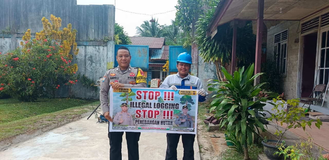 Upaya Pencegahan Penebangan Hutan secara Liar (Ilegal Logging), Bhabinkamtibmas sosialisasi kepada masyarakat.