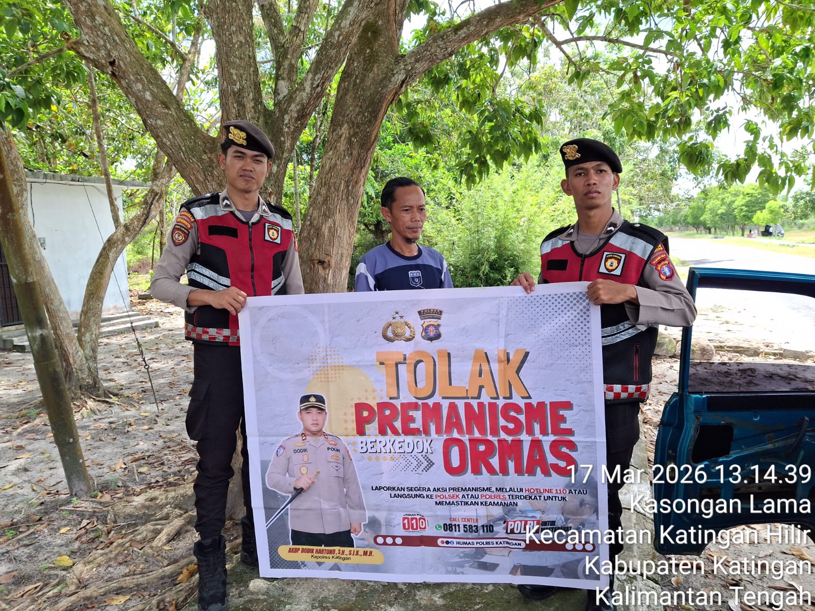 Personel Samapta Laksanakan Sosialisasi Tolak Premanisme di Lingkungan Masyarakat.