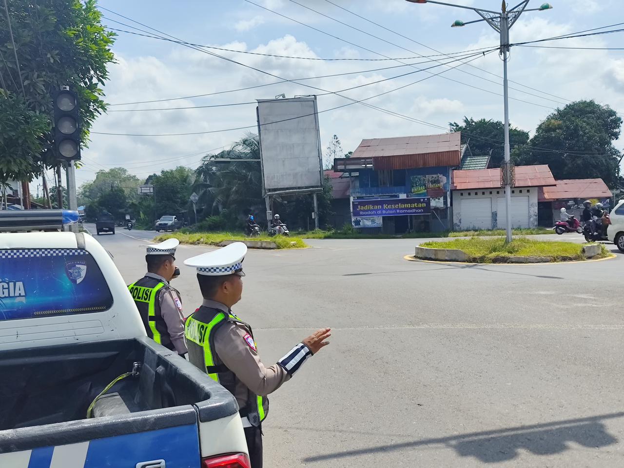 Pengaturan Pagi Di titik Rawan kepadatan arus lalulintas