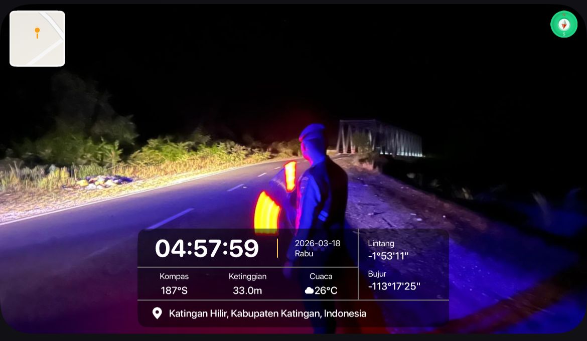 Antisipasi Balapan Liar Saat Saur, Personel Samapta Tingkatkan Patroli.