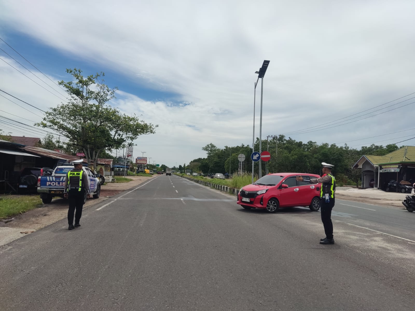 Pengaturan Pagi Di titik Rawan kepadatan arus lalulintas