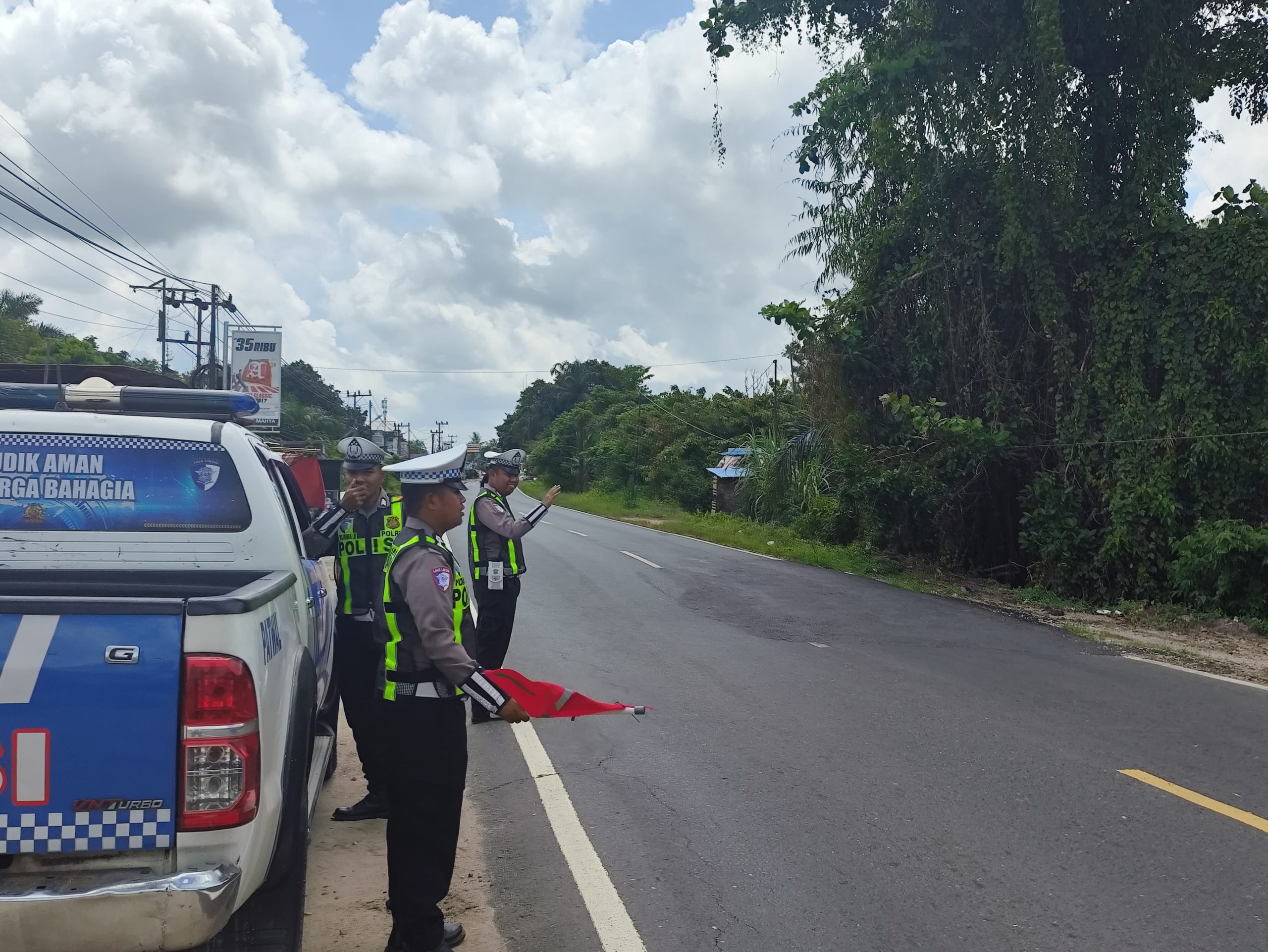 Antisipasi Laka Lantas, Satlantas Polres Katingan laksanakan patroli ke titik-titik lokasi rawan laka lantas.