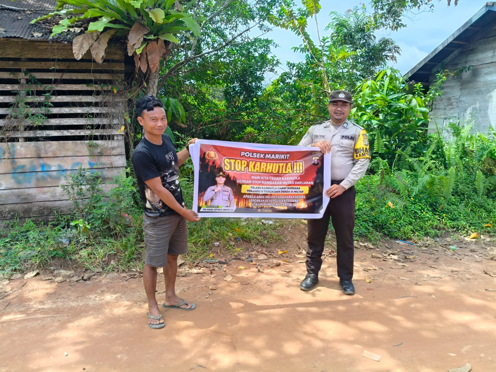 ‎Polsek Marikit Sosialisasi Kebakaran Hutan dan Lahan (Karhutla)