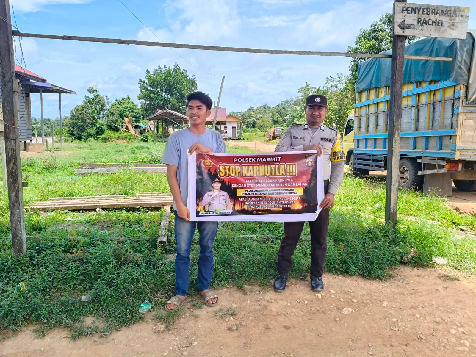 ‎Polsek Marikit Sosialisasi Kebakaran Hutan dan Lahan (Karhutla)