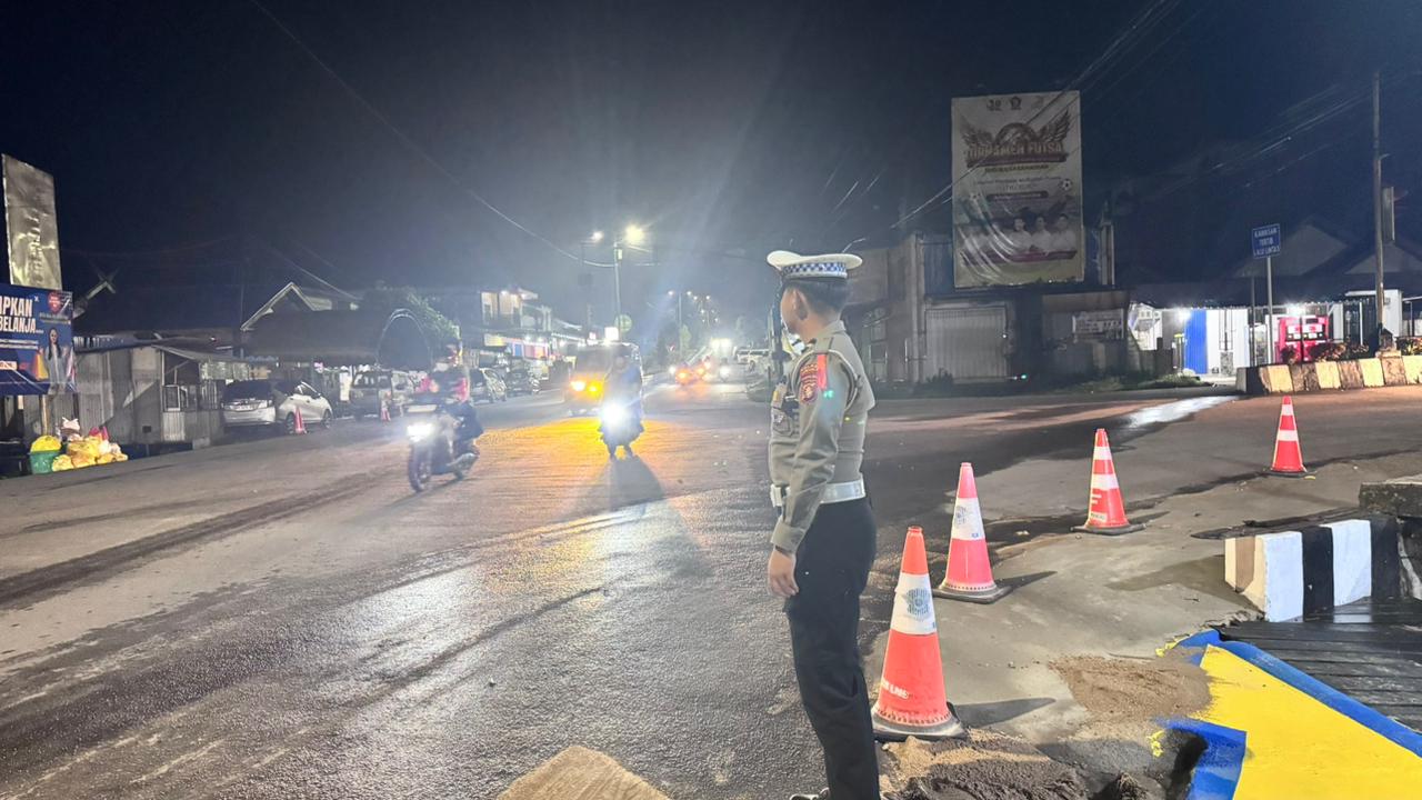 Waspadai Kepadatan, Pos Yan–Pos Pam Intensifkan Pengendalian Arus Lalu Lintas