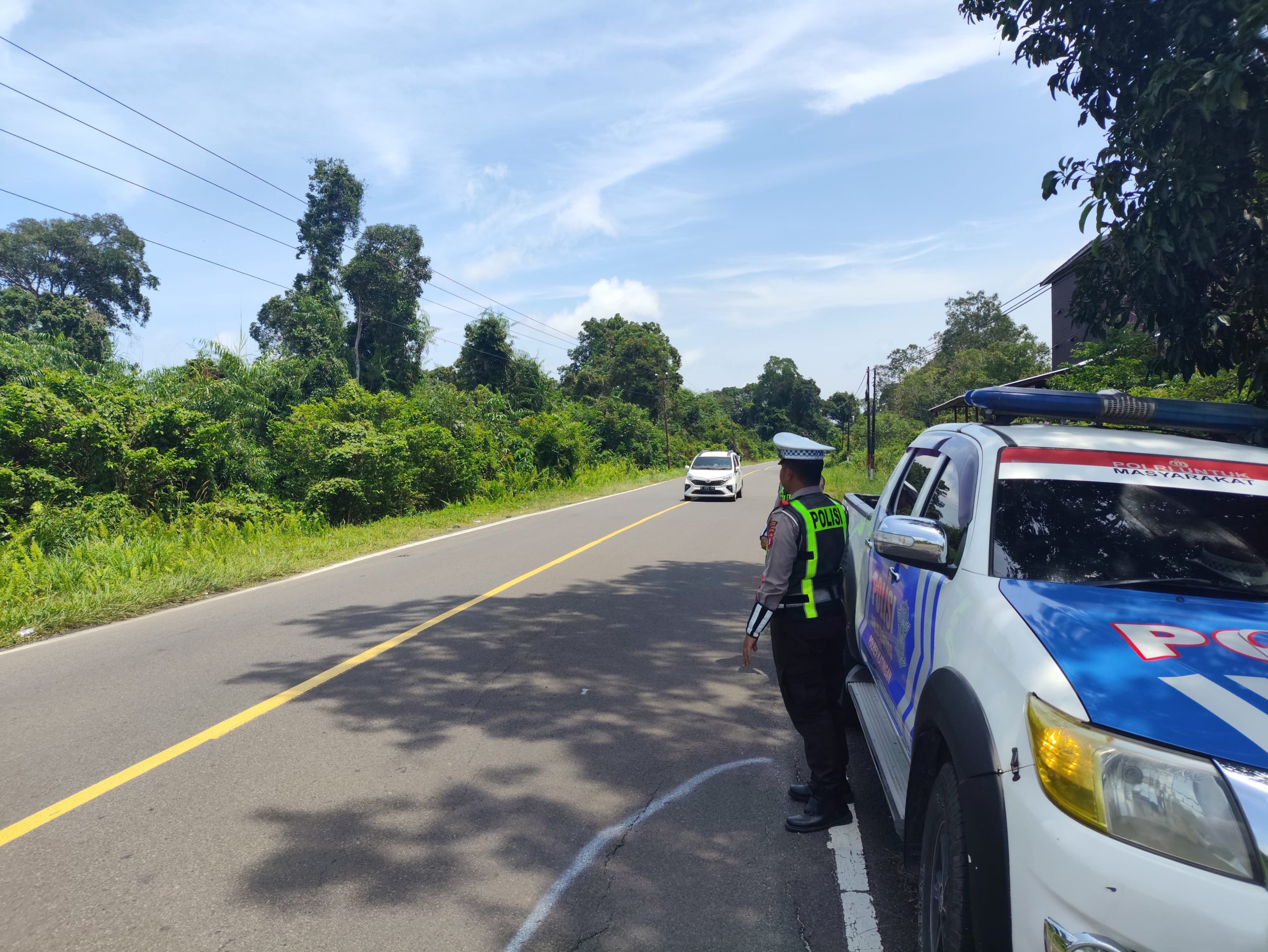 *Antisipasi Laka Lantas, Satlantas Polres Katingan laksanakan patroli ke titik-titik lokasi rawan laka lantas.*