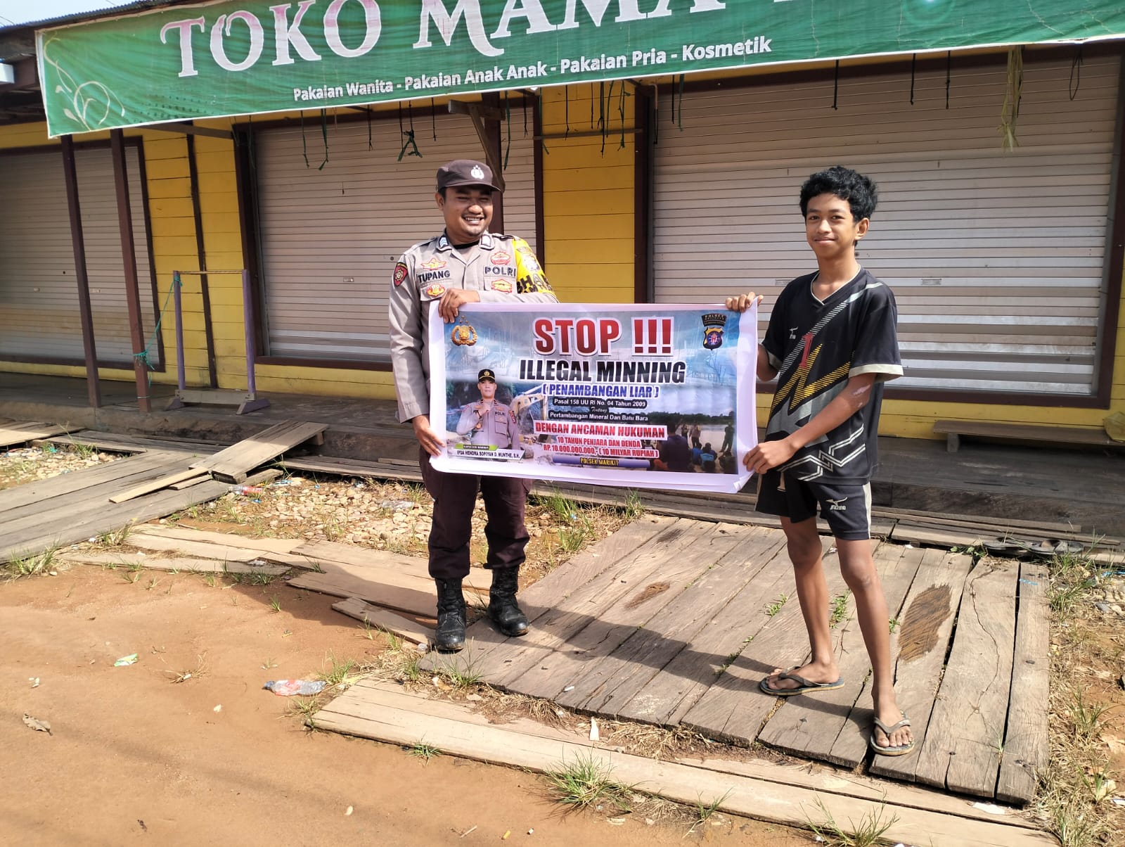 ‎Polsek Marikit Sambangi dan Sosialisasi Ilegal Mining…!!!