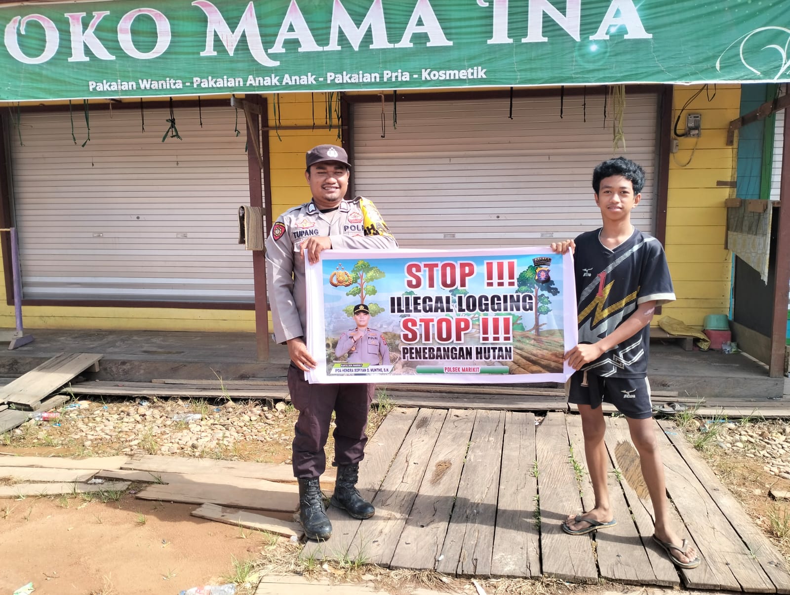 Polsek Marikit Sosialisasi Cegah Ilegal Logging…!!!