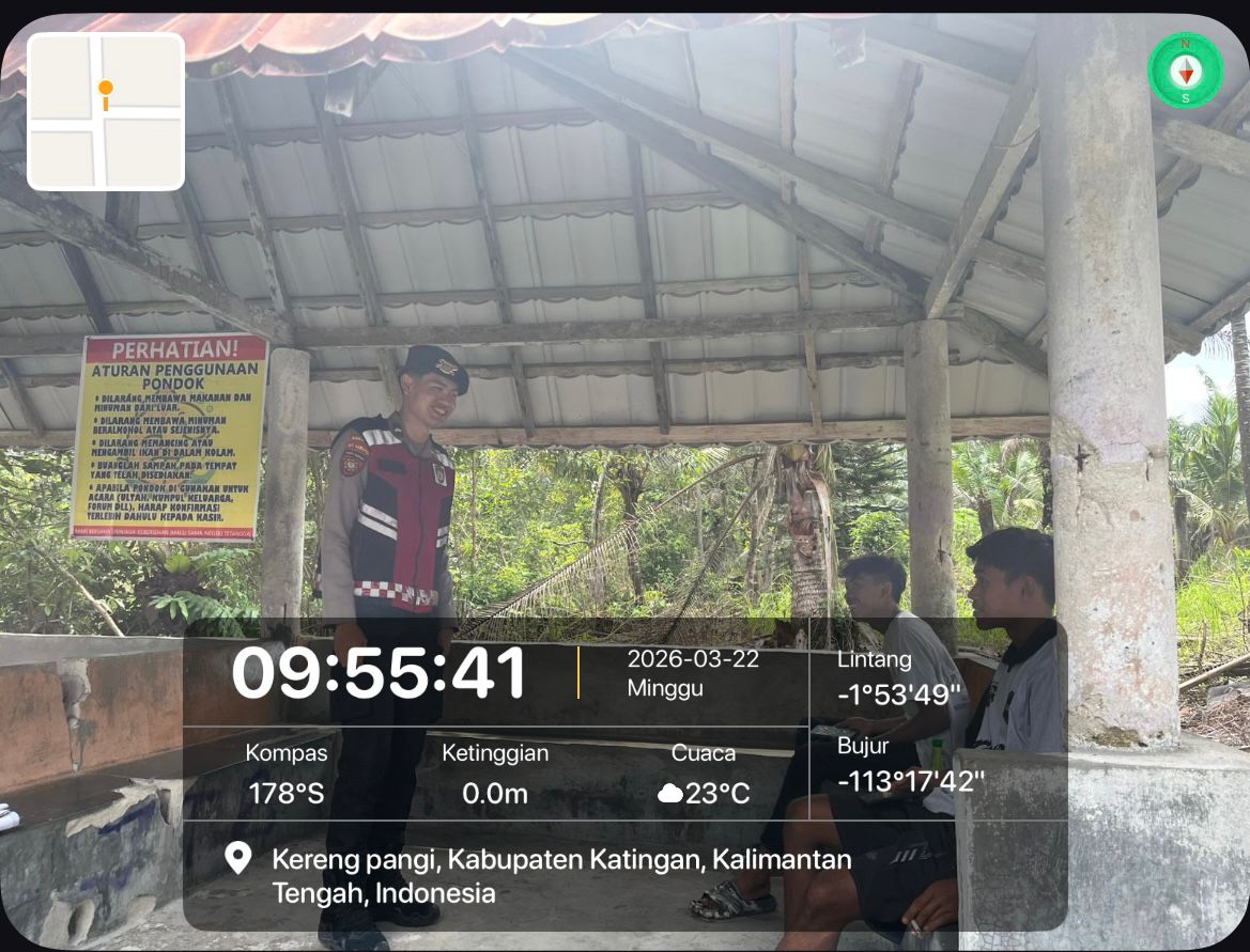 Personel Samapta Polres Katingan Laksanakan Patroli Siang di Daerah Rawan Tindak Pidana.