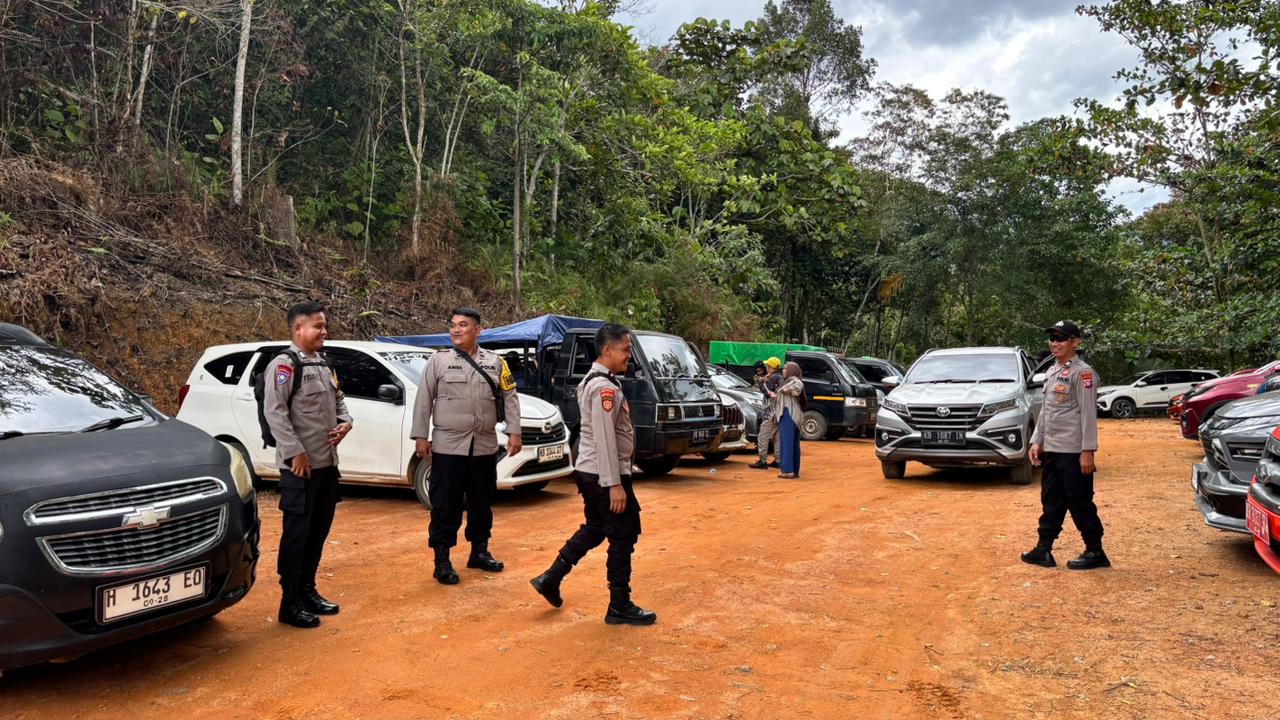 Personel Piket Delang Laksanakan Patroli dan Pengamanan di Objek Wisata Sei Situnga, Lamandau