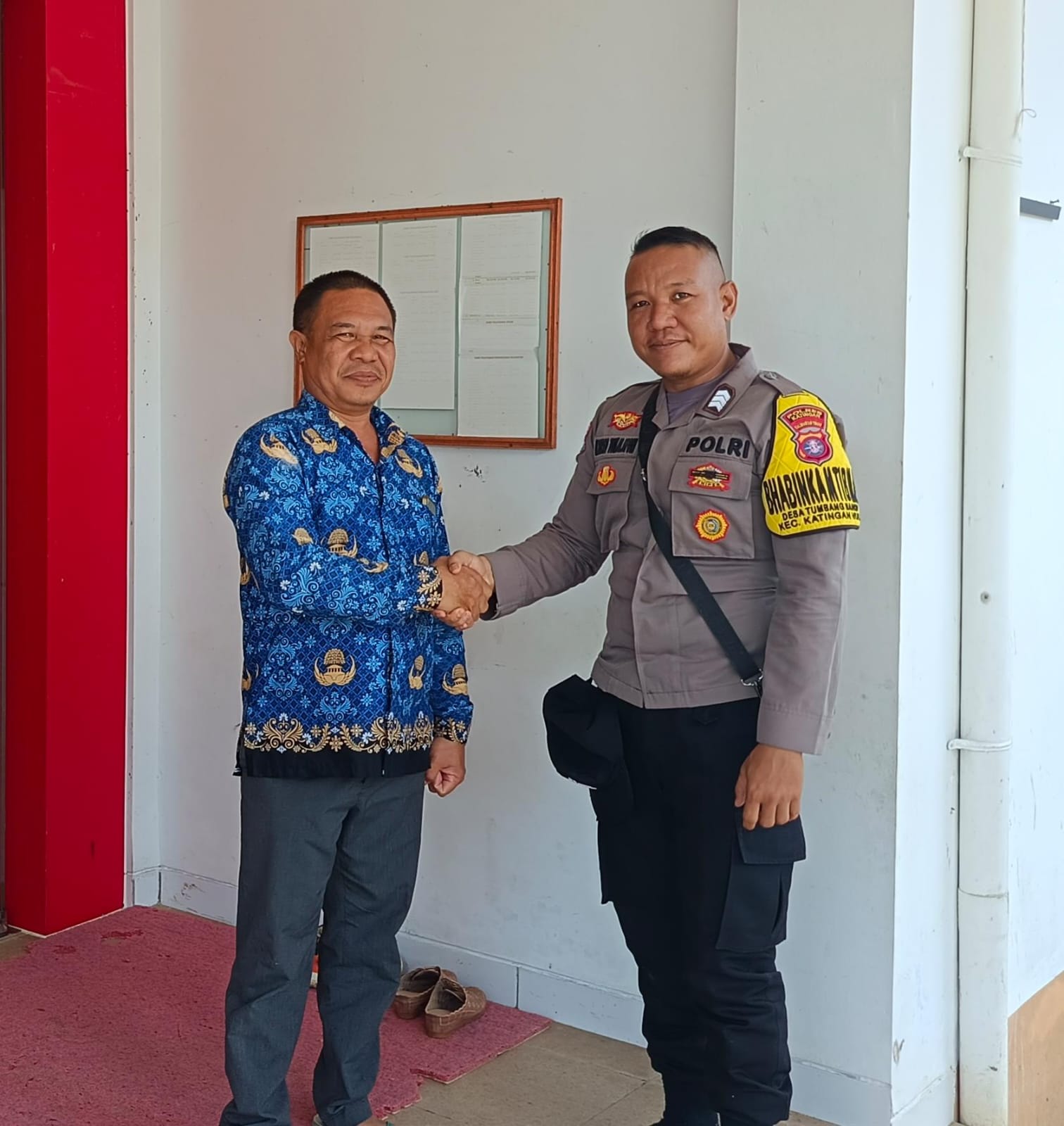 ‎BHABINKAMTIBMAS POLSEK KATINGAN HULU SAMBANGI WARGA.