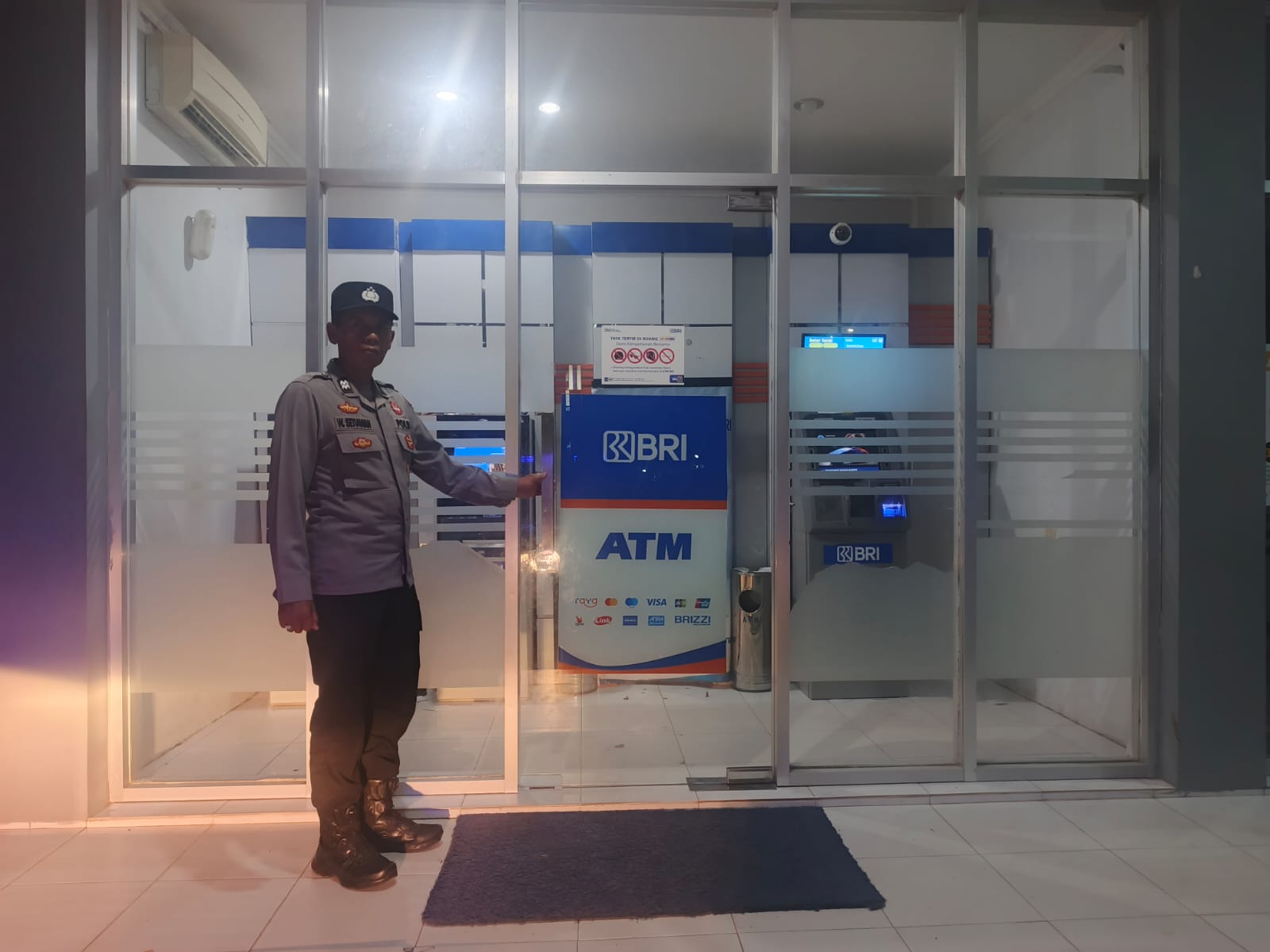 Cegah Gangguan Kamtibmas, Piket Polsek Bulik Patroli ATM