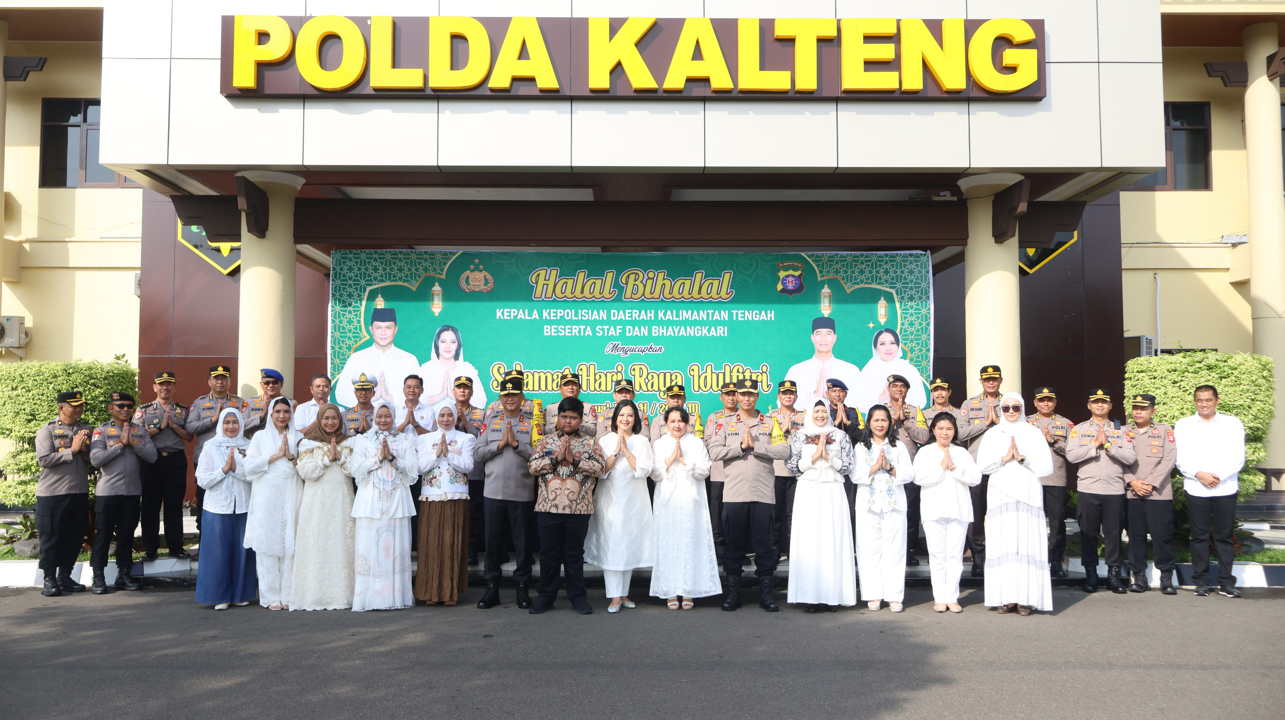 Kapolda Kalteng Halal Bihalal Bersama Pejabat Utama dan Personel
