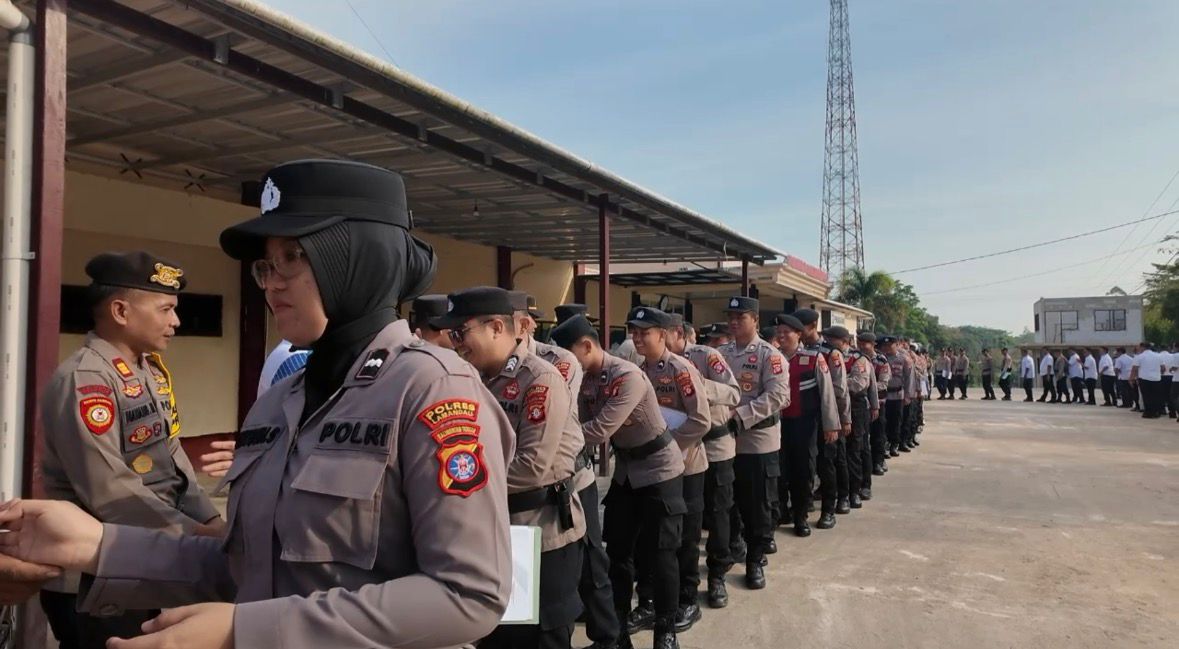 Suasana Hangat Halal Bihalal Kapolres Lamandau Bersama PJU dan Seluruh Personel