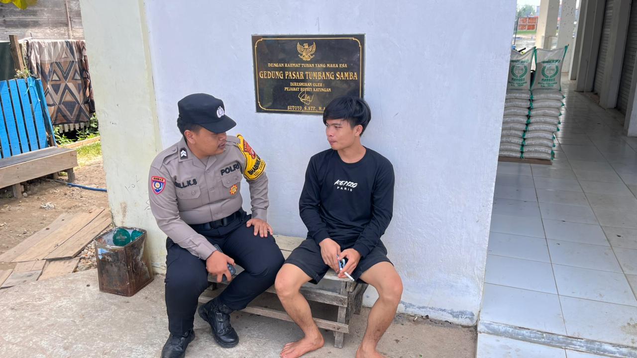 Polsek Katingan Tengah Sambang Kamtibmas