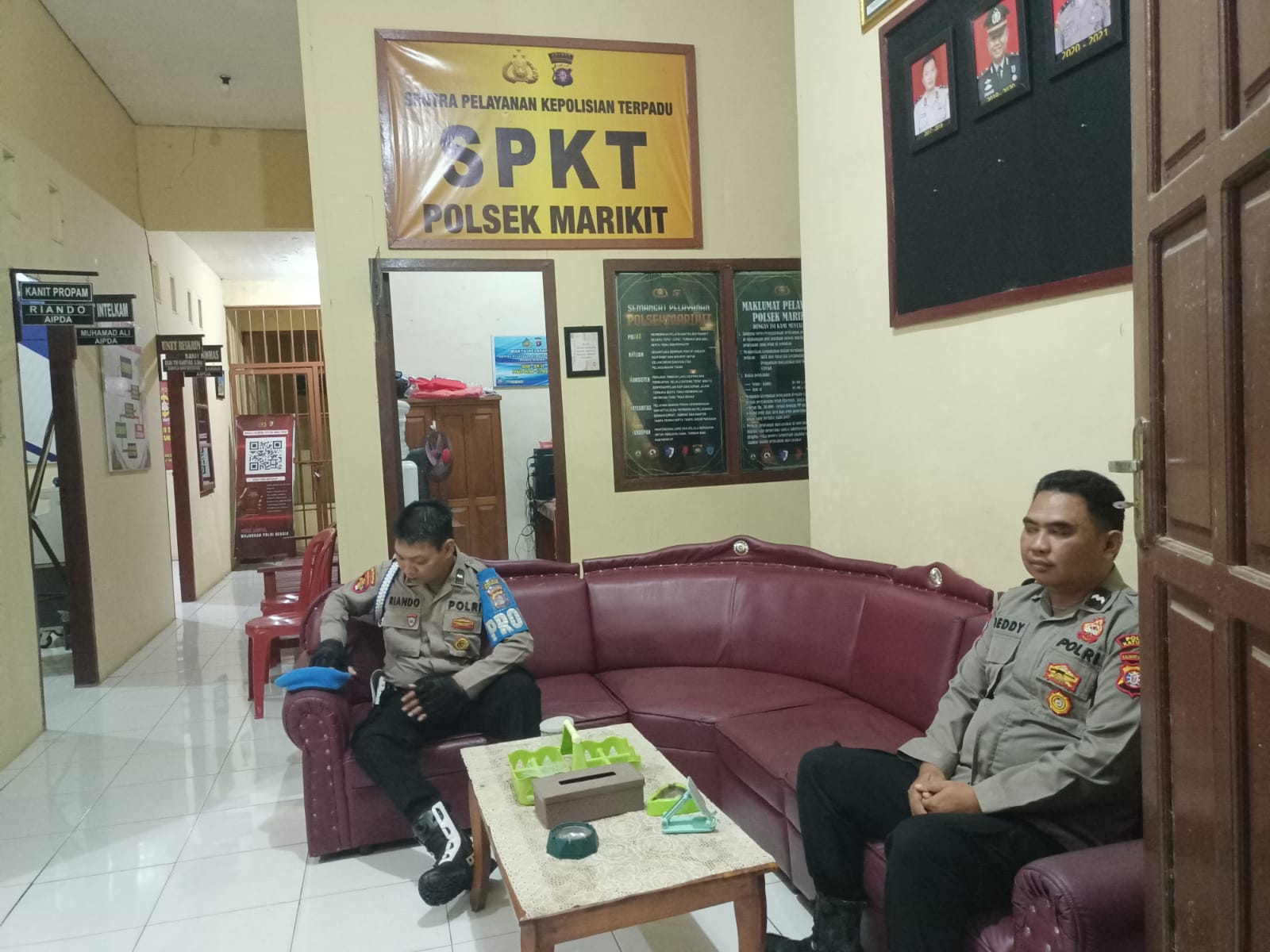 Piket Polsek Marikit Perkuat Pengamanan Mako dan Stabilitas Kamtibmas