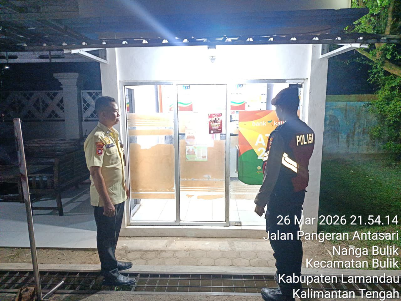 Sat Samapta Polres Lamandau Patroli di Objek Vital, Wilkum Polres Lamandau