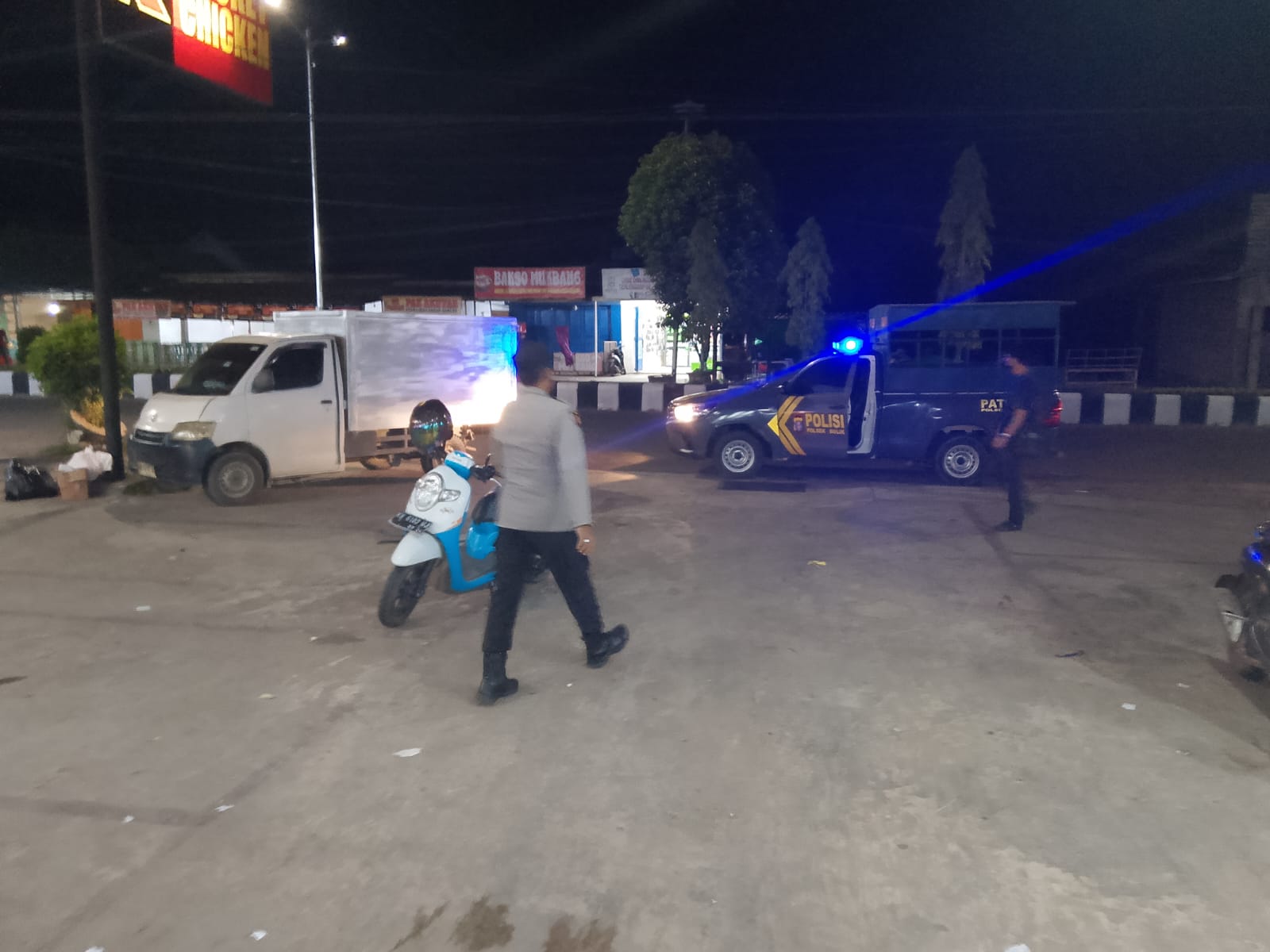 Personel Polsek melaksanakan Patroli di Wilkum Polsek Bulik