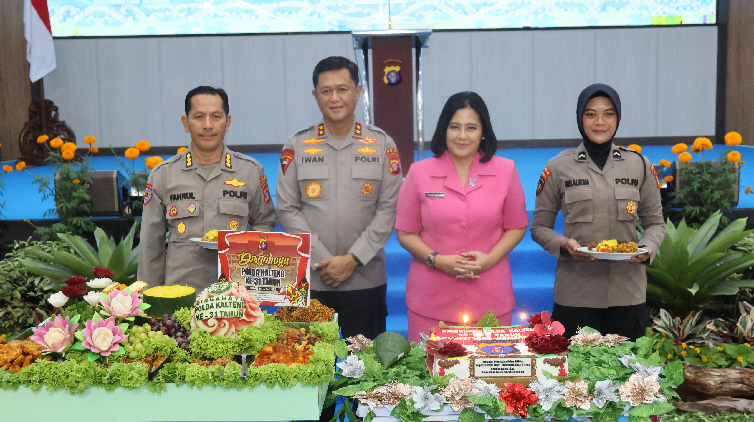 Rayakan HUT Ke-31, Polda Kalteng Gelar Syukuran Sederhana