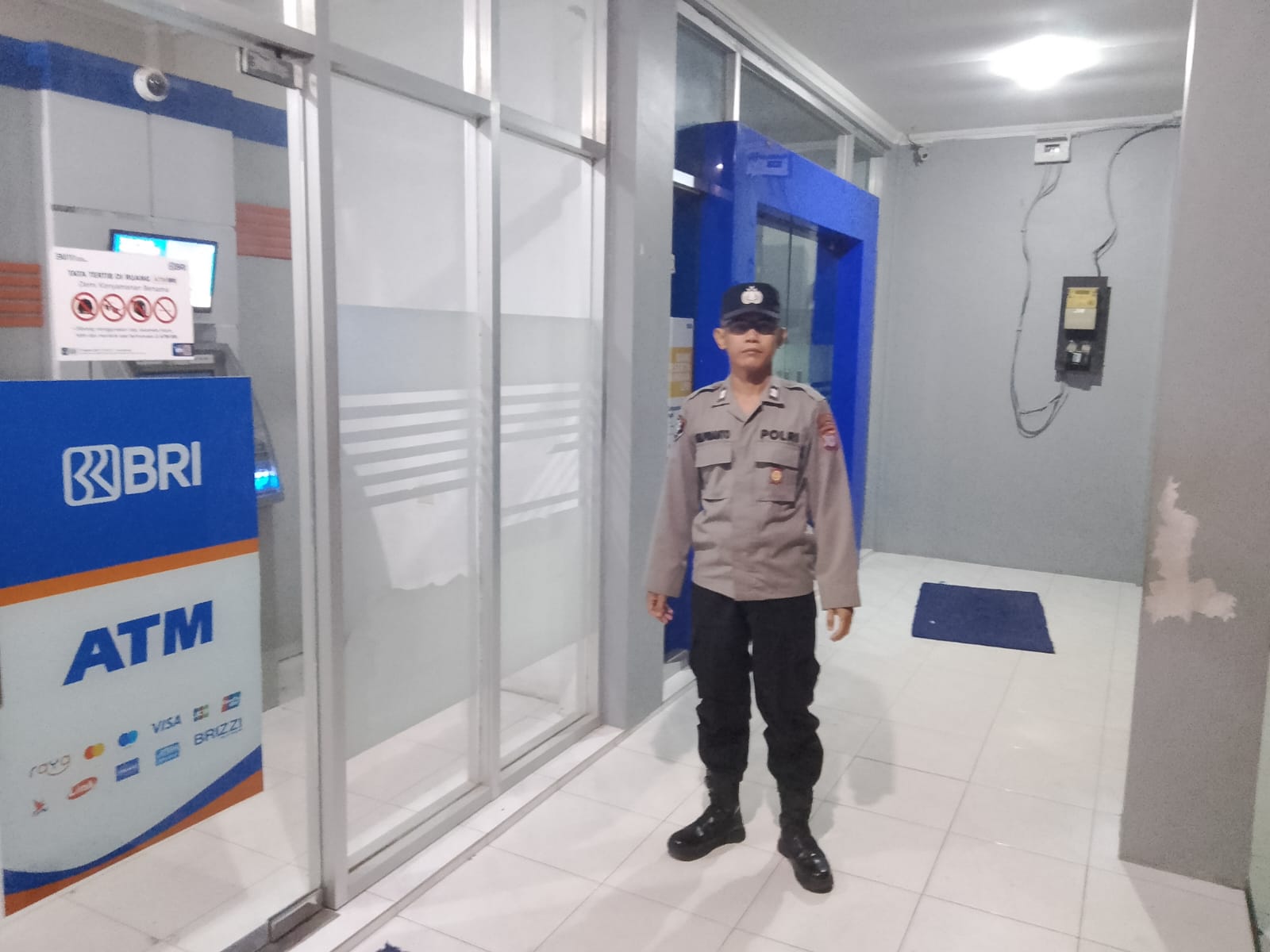 Cegah Gangguan Kamtibmas, Piket Polsek Bulik Patroli ATM