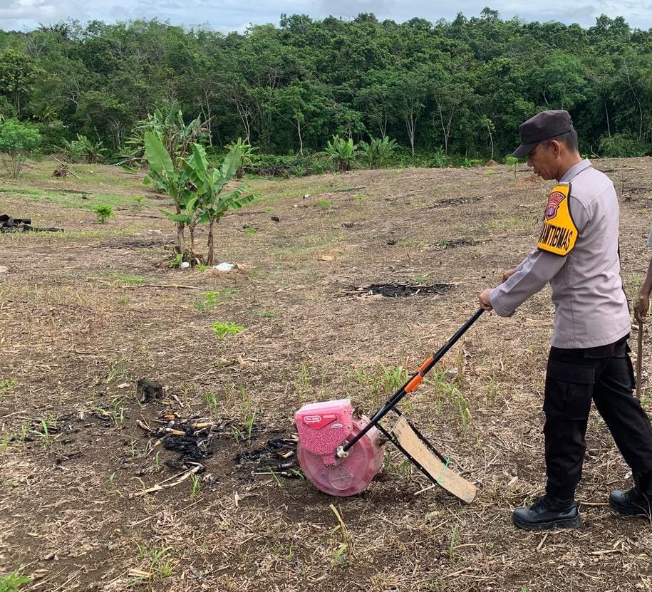 Polsek Teweh Timur Perkuat Ketahanan Pangan di Desa Mampuak 1, Wujud Dukungan Polres Barito Utara terhadap ASTA CITA