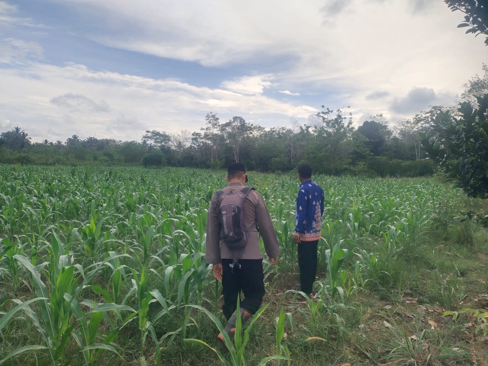 Implementasi ASTA CITA, Polsek Teweh Timur Dorong Ketahanan Pangan di Desa Jamut