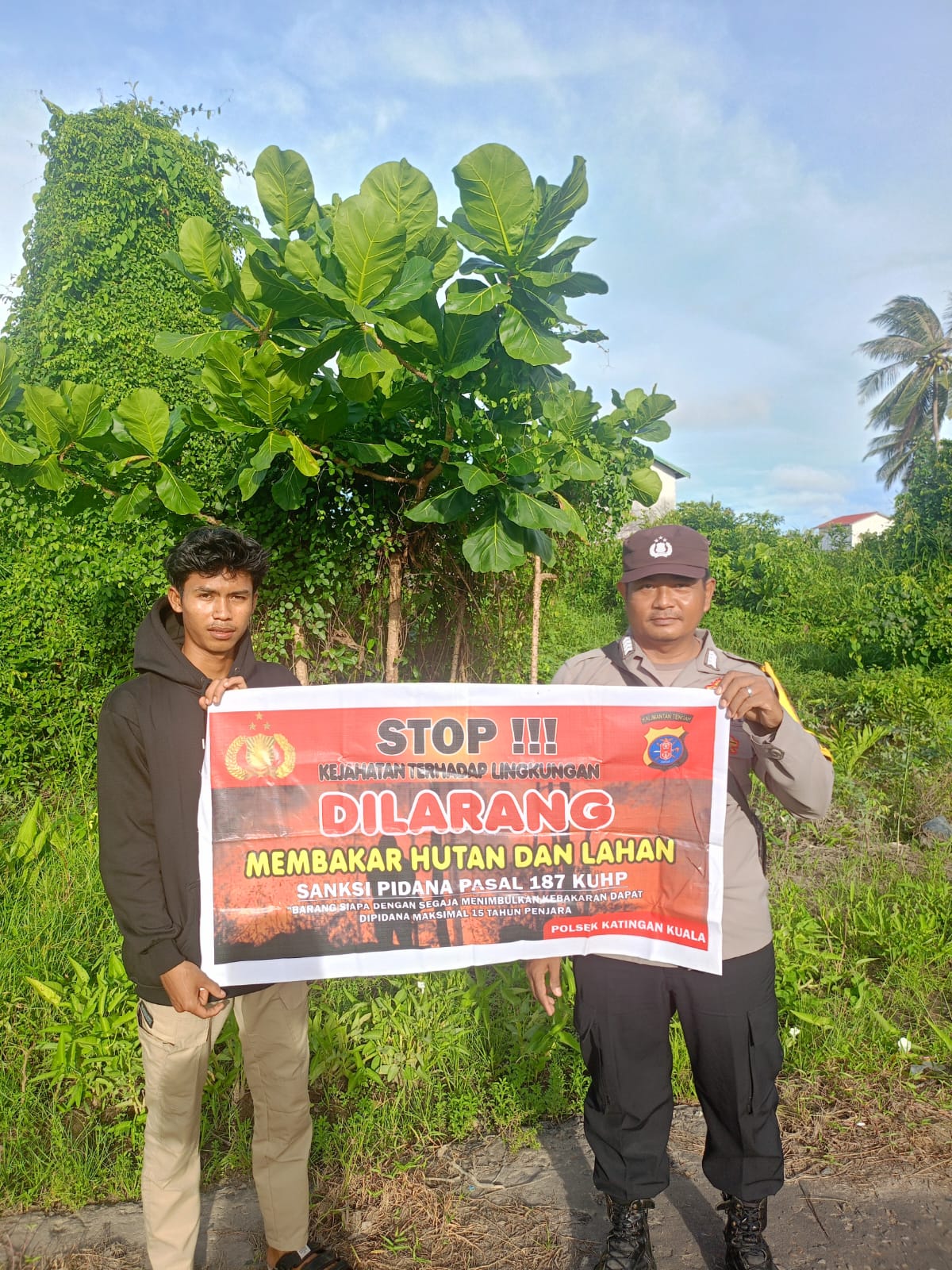 Cegah Kebakaran Hutan Dan Lahan, Bhabinkamtibmas Gencar Sosialisasi Ke Masyarakat