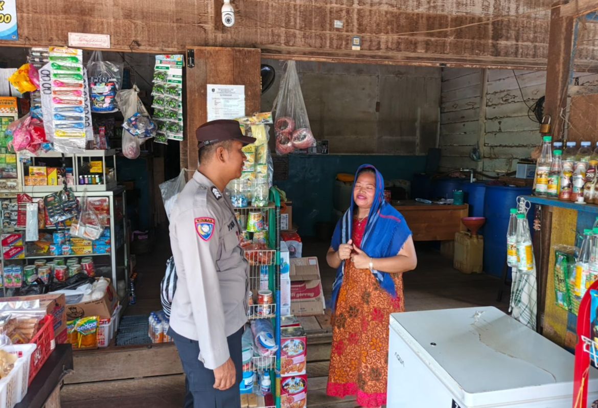 Polsek Katingan Tengah Sambang Kamtibmas