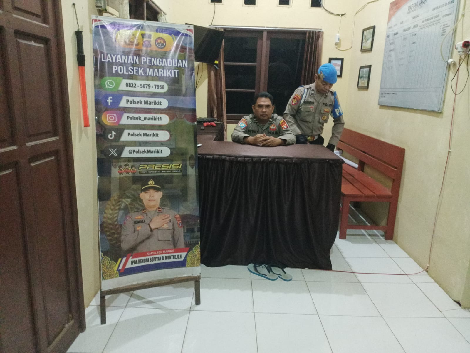 Melalui Piket Mako, Polsek Marikit Wujudkan Pelayanan Kepolisian yang Tanggap dan Presisi