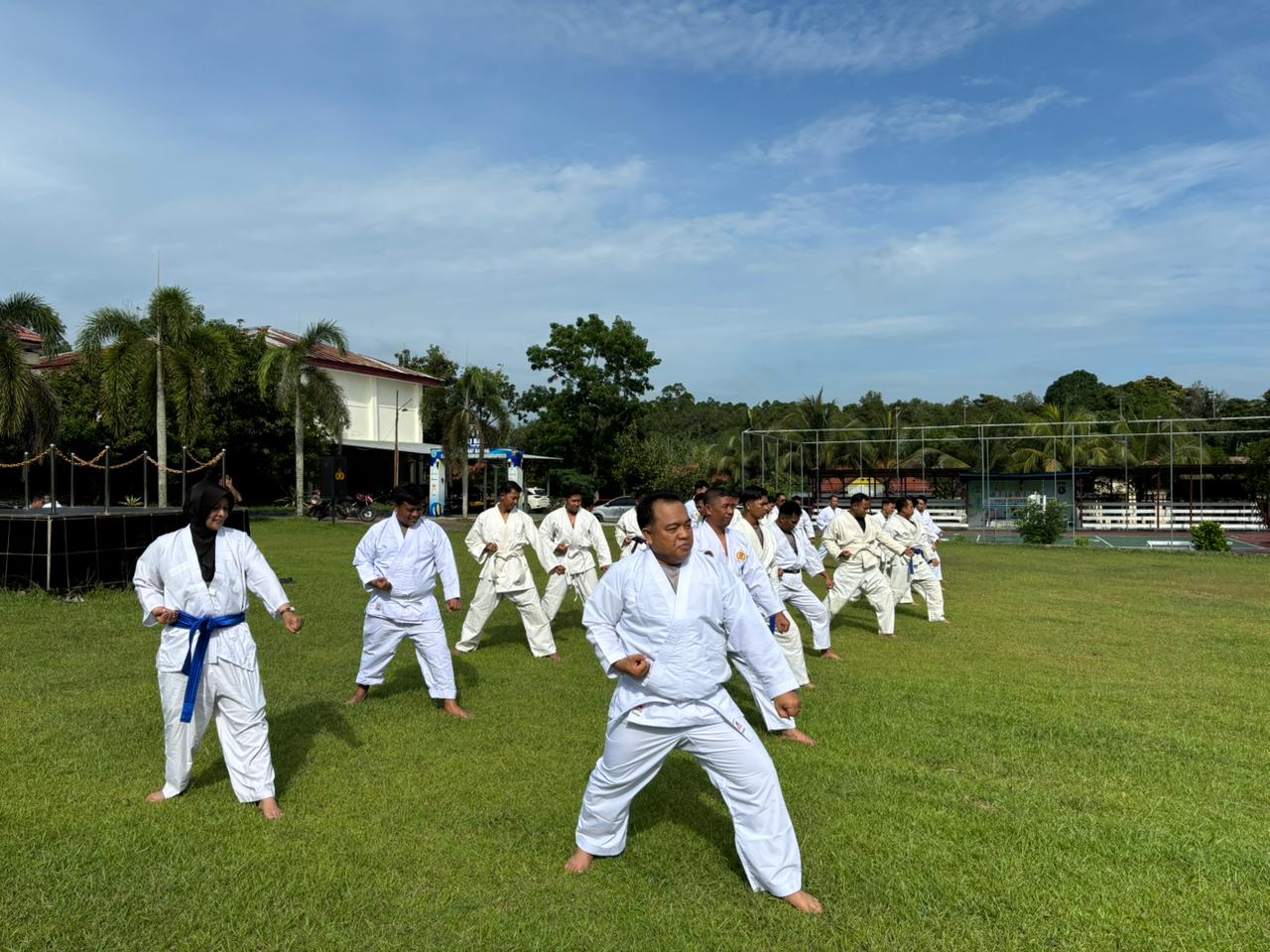 Tingkatkan Kemampuan Fisik, Personel Polres Lamandau Jalani Ujian Beladiri Polri Semester I 2026