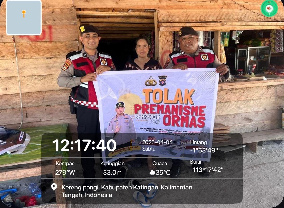 Personel Samapta Laksanakan Sosialisasi Tolak Premanisme di Lingkungan Masyarakat.