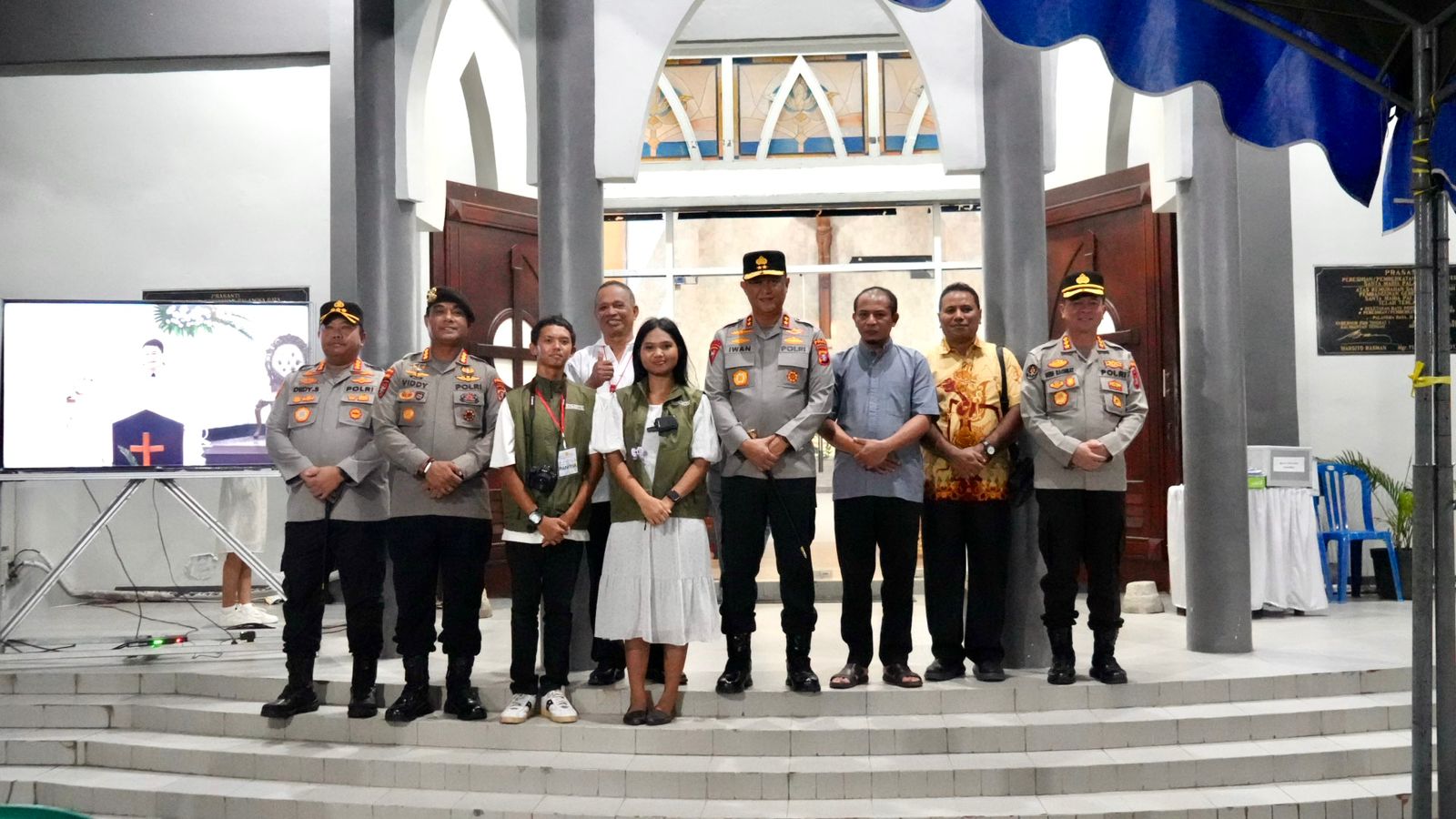 Kapolda Kalteng Tinjau Pengamanan Malam Paskah, Pastikan Ibadah Berjalan Aman dan Tertib
