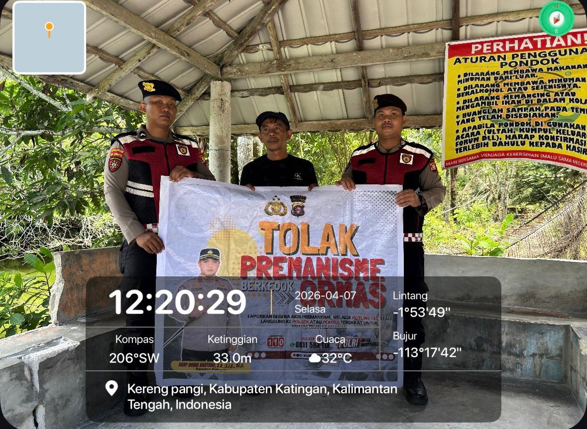 Personel Samapta Laksanakan Sosialisasi Tolak Premanisme di Lingkungan Masyarakat.